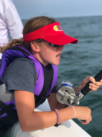 hilton head island charter boat fishing and nature tours girl fishing